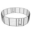 Dog Playpen, 40 Inch 16 Panels Puppy Playpen, Dog Exercise Pen for Large/Medium/Small Dogs, Foldable Dog Pen with Doors for RV, Camping, Yard