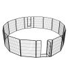 Dog Playpen, 40 Inch 16 Panels Puppy Playpen, Dog Exercise Pen for Large/Medium/Small Dogs, Foldable Dog Pen with Doors for RV, Camping, Yard