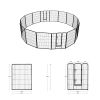 Dog Playpen, 40 Inch 16 Panels Puppy Playpen, Dog Exercise Pen for Large/Medium/Small Dogs, Foldable Dog Pen with Doors for RV, Camping, Yard