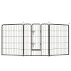 Dog Playpen, 40 Inch 16 Panels Puppy Playpen, Dog Exercise Pen for Large/Medium/Small Dogs, Foldable Dog Pen with Doors for RV, Camping, Yard